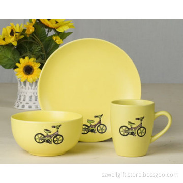3PCS Ceramic Breakfast Set